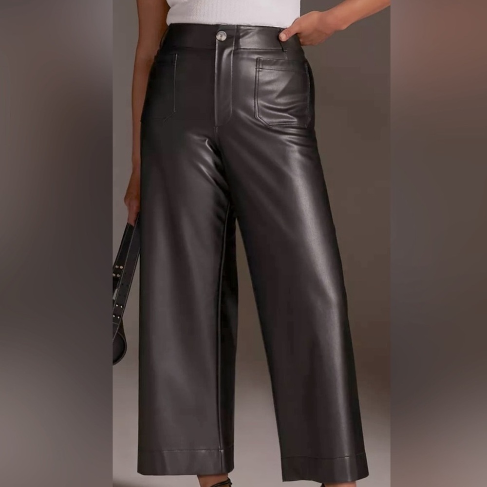 Anthropologie Mauve Colette Leather pants